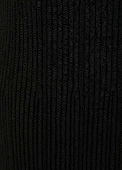 Beymen Club Black Amorphous Button-Down Maxi Knit Dress - 7