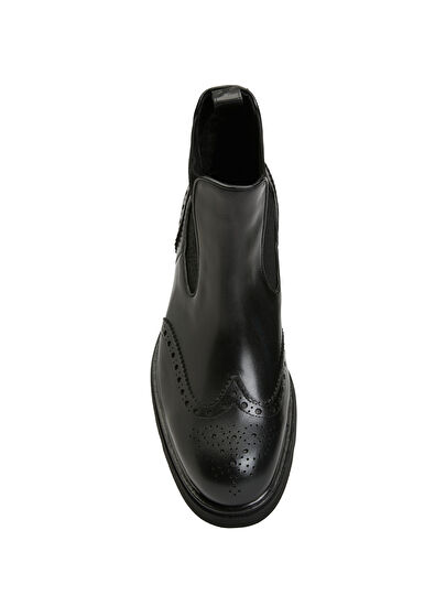 Beymen Club Black Mens Leather Boots - 4