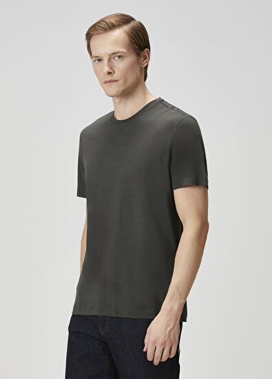 Maurizio Baldassari Dark Green Wool T-Shirt - 3