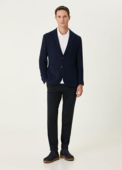Beymen Club Lacivert İri Dokulu Blazer - 3