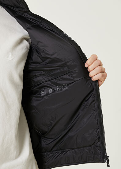 Beymen Club Siyah Kapüşonlu Puff Yelek - 11