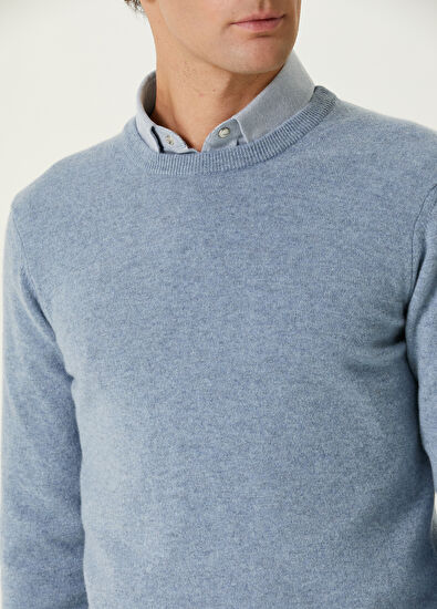 Beymen Club Blue Cashmere Sweater - 6