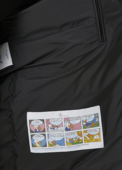 Siyah Kapüşonlu Puff Mont - Görsel 9