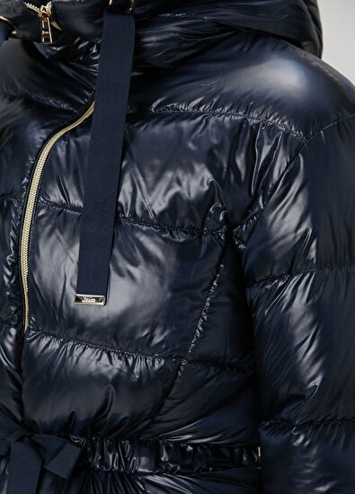 Herno Lacivert Kapüşonlu Mont - 5