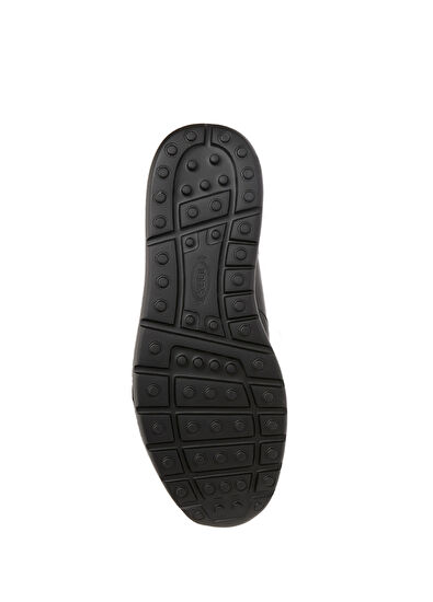 Siyah Erkek Deri Sneaker - Görsel 7