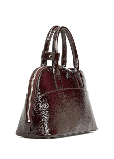 Beymen Club Small Bordo Kırışık Desenli Kadın Çanta - 3