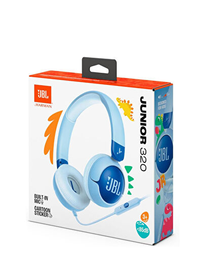 JBL JR320 Mavi Çocuk Kulaküstü Kablolu Kulaklık - 5