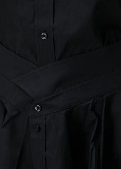 T by Alexander Wang Black Asymmetrical Mini Shirt Dress - 5