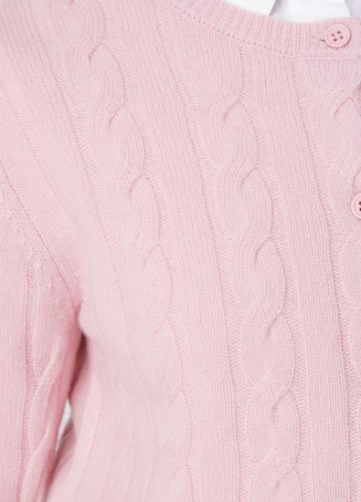 Beymen Club Pink Cable Knit Cardigan - 7