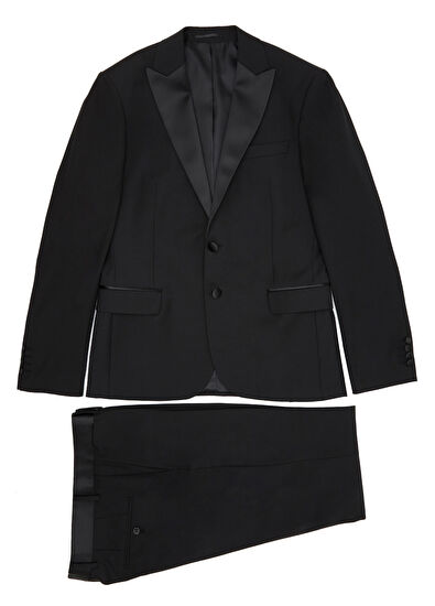 Beymen Club Black Vest Detailed Wool Tuxedo - 11