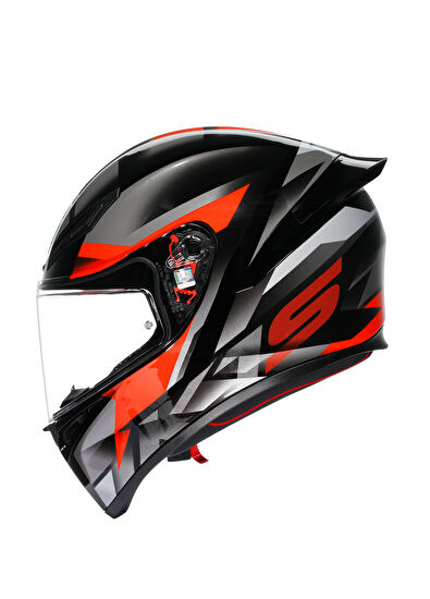 Agv K1 S E2206 Fastlap Black Grey Red Unisex Kapalı Motosiklet Kaskı - 5