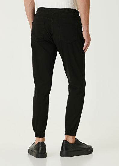 Beymen Club Black Waist Cord Jogger Sport Pants - 3