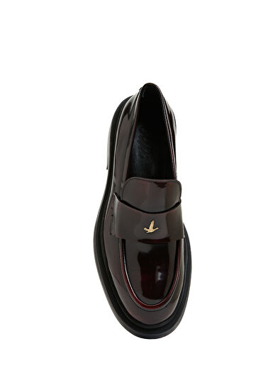 Beymen Club Bordo Kadın Deri Loafer - 4