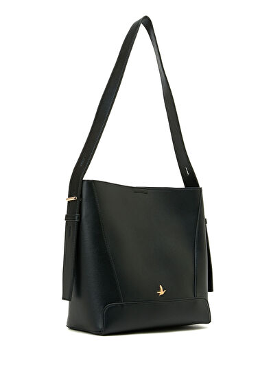 Beymen Club Black Logo Women's Shoulder Bag - 3