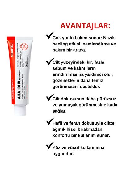 MEDIPEEL AHA BHA 28 Days Hyal Cream Face Cream with Acid Complex 30 ml - 3