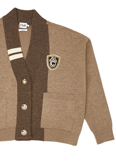 Beymen Club Camel Crystal Logo College Cardigan - 5