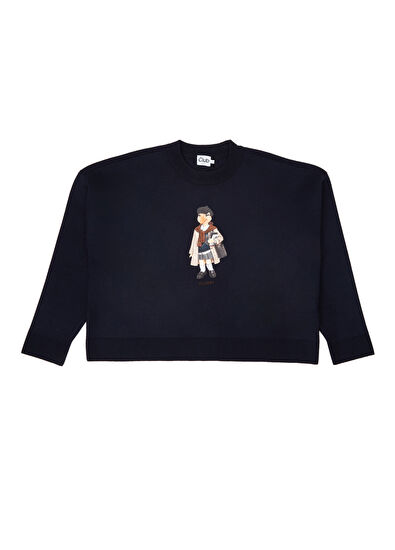 Beymen Club Clubby Navy Blue Knit Sweater - 5