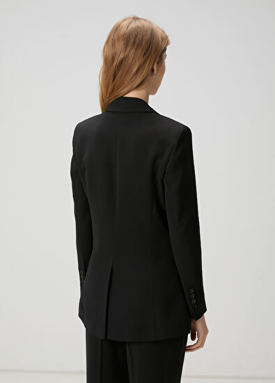 Beymen Club Siyah Krep Blazer - 4
