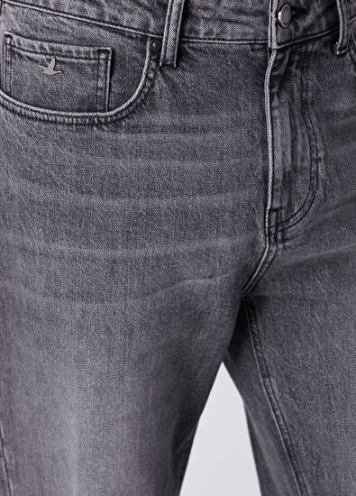 Beymen Club Tapered Fit Gri Açık Yıkama Lycralı Jean Pantolon - 4