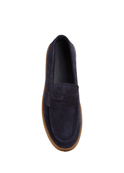 Beymen Club Lacivert Erkek Süet Loafer - 4