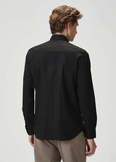 Beymen Club Slim Fit Siyah Oxford Gömlek - 5