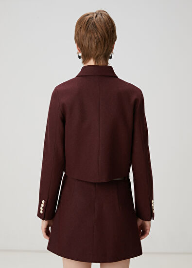 Beymen Club Bordo Yün Ceket - 6