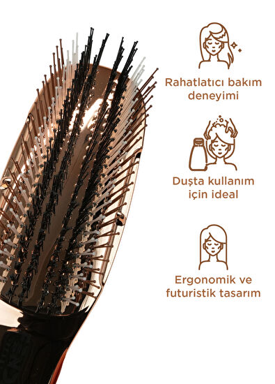 FENDA Profesyonel 4 Pinli Kompakt Bronz Saç Fırçası  - 3