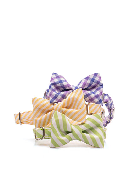 Gliparis Cat Neck Collar with Green Bow Tie - 3