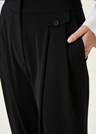 Beymen Club Siyah Pileli Pantolon - 4