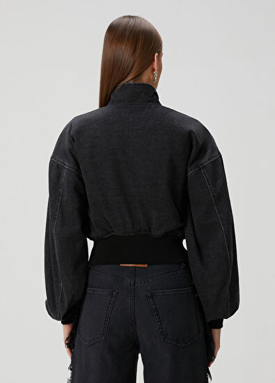 T by Alexander Wang Black Denim Jacket - 4