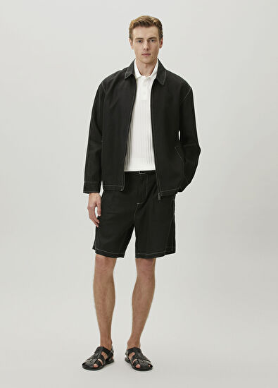 Beymen Club Beyaz Polo Yaka Waffle Örgülü Kısa Kollu Triko - 4