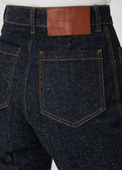 Victoria Beckham Alina Lacivert Jean Pantolon - 5