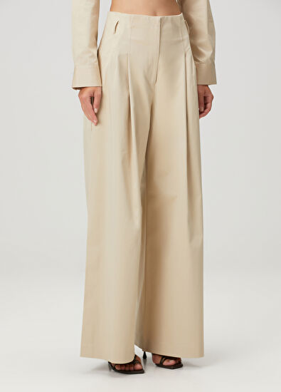 St. Agni Bej Pileli Organik Pamuk Pantolon - 3