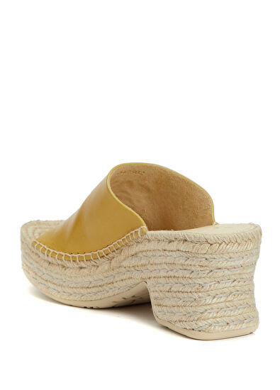 Hardal Kadın Deri Espadril - Görsel 4