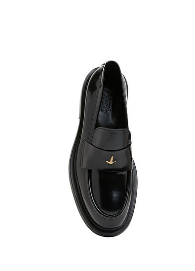 Beymen Club Black Women's Leather Loafer - 4