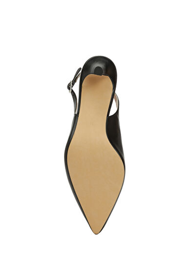 Beymen Club Siyah Deri Topuklu Ayakkabı - 5