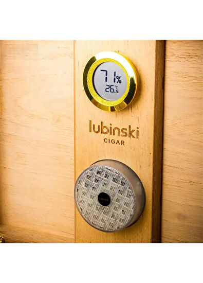 Lubinski Humidor Lacivert Lake Lion 50's Puro Kutusu - 5