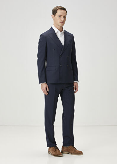 Beymen Club Lacivert Çizgili Takım Elbise - 6