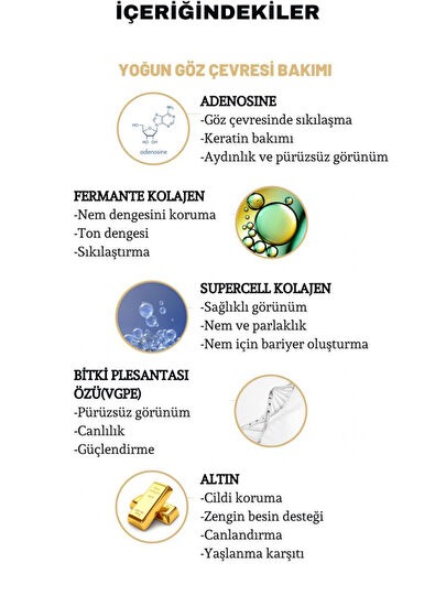 Dermal Gold Flash Foil Eye Mask 3 Katmanlı Altın Folyo Göz Maskesi 3'lü Set 4 gr - 3