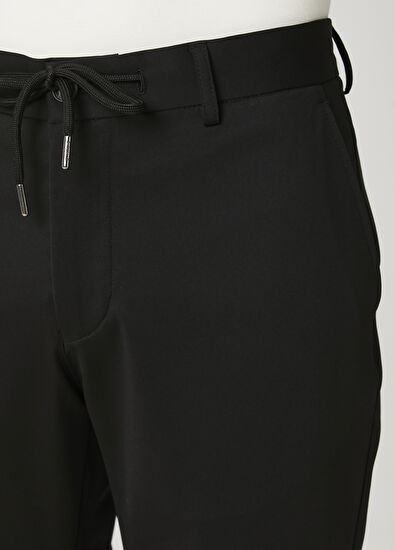 Beymen Club Black Diagonal Patterned Sports Pants - 4