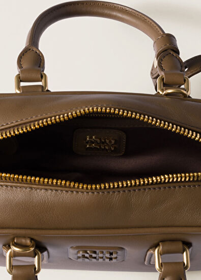 Miu Miu Arcadie Green Leather Women's Handbag - 4