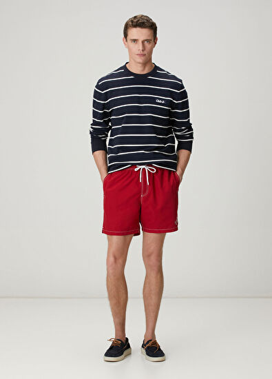 Beymen Club Lacivert Beyaz Çizgili Oversize T-shirt - 3