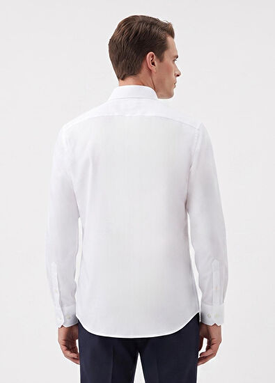 Beymen Club Comfort Fit Beyaz Non-Iron Gömlek - 5