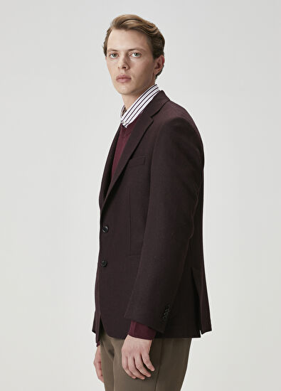 Beymen Club Plum Wool Cachet Jacket - 4