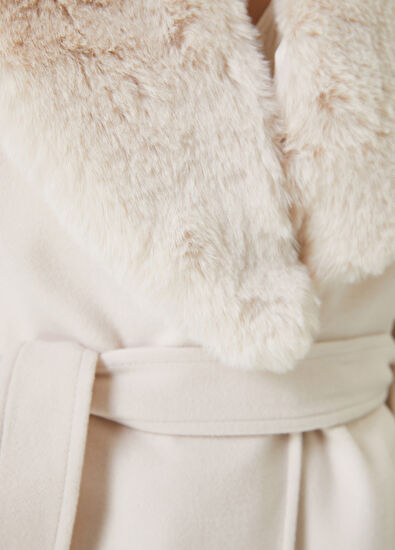 Beymen Club Kırık Beyaz Yaka Detaylı Kruvaze Palto - 5