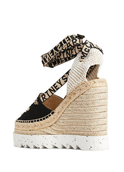 Siyah Organik Pamuk Kadın Espadril - Görsel 4