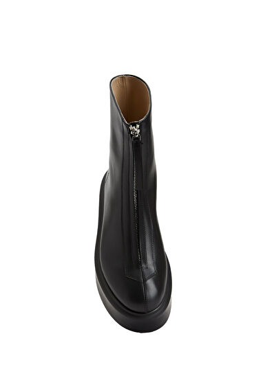 Siyah Kadın Deri Bot - Görsel 6