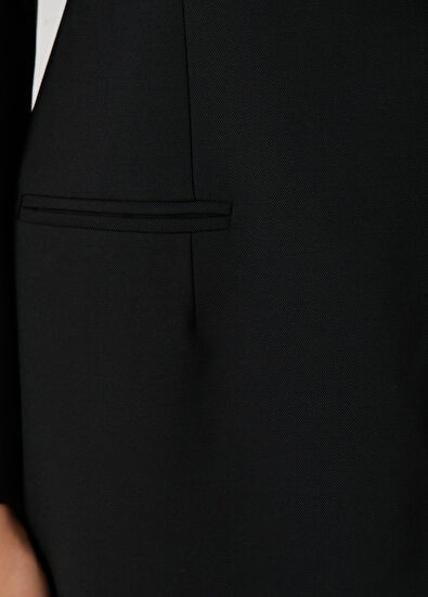 Siyah Mini Elbise - Görsel 8