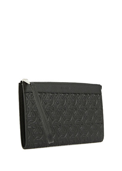 Siyah Erkek Deri El Portföyü - Görsel 5