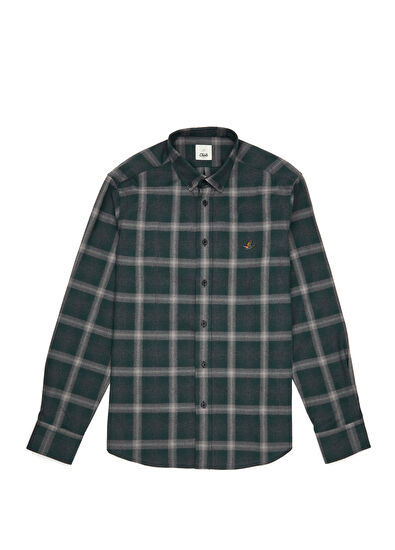 Beymen Club Comfort Fit Haki Ekose Gömlek - 7